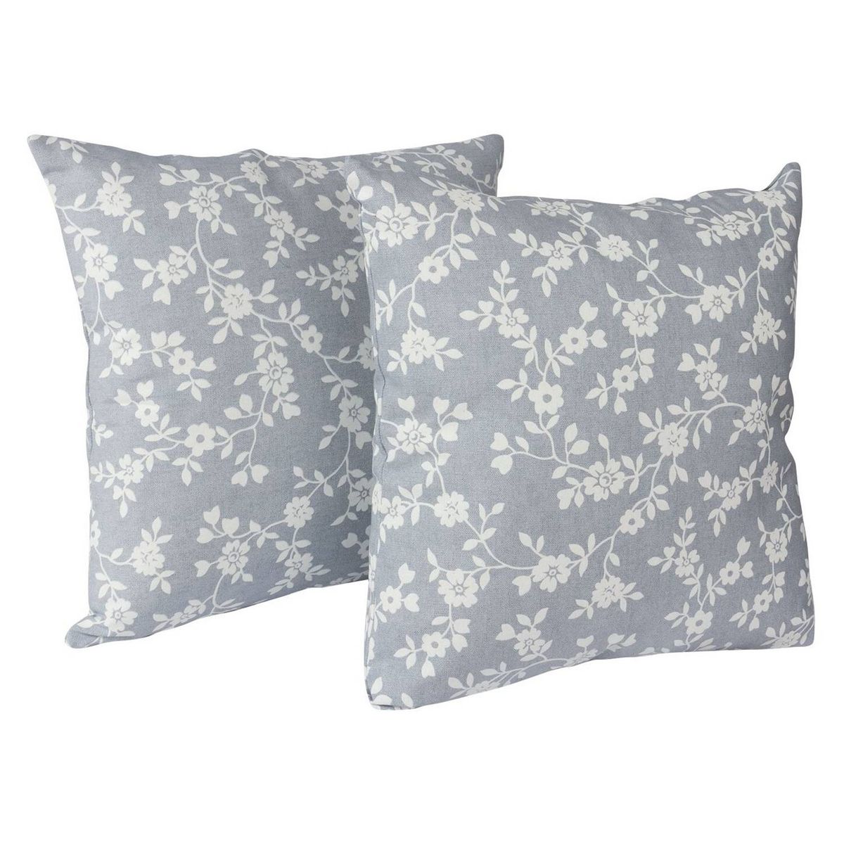 MASEL - Set 2 cojines lona española  keila gris 50x50