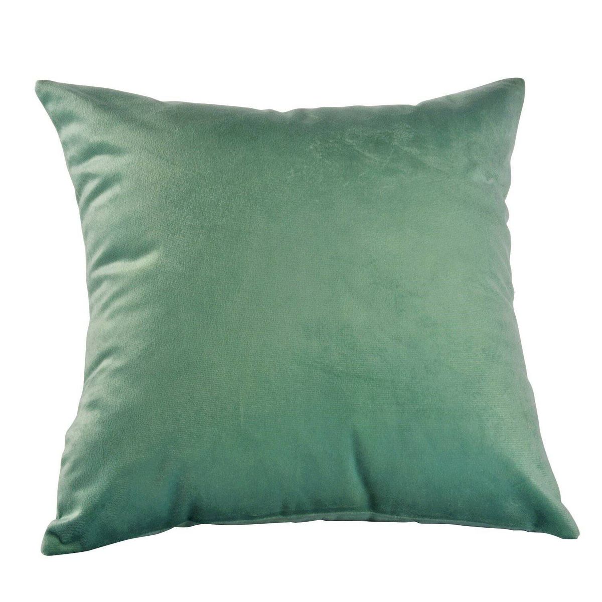 MASEL - Set 2 cojines felpa  verde agua  40 x 40