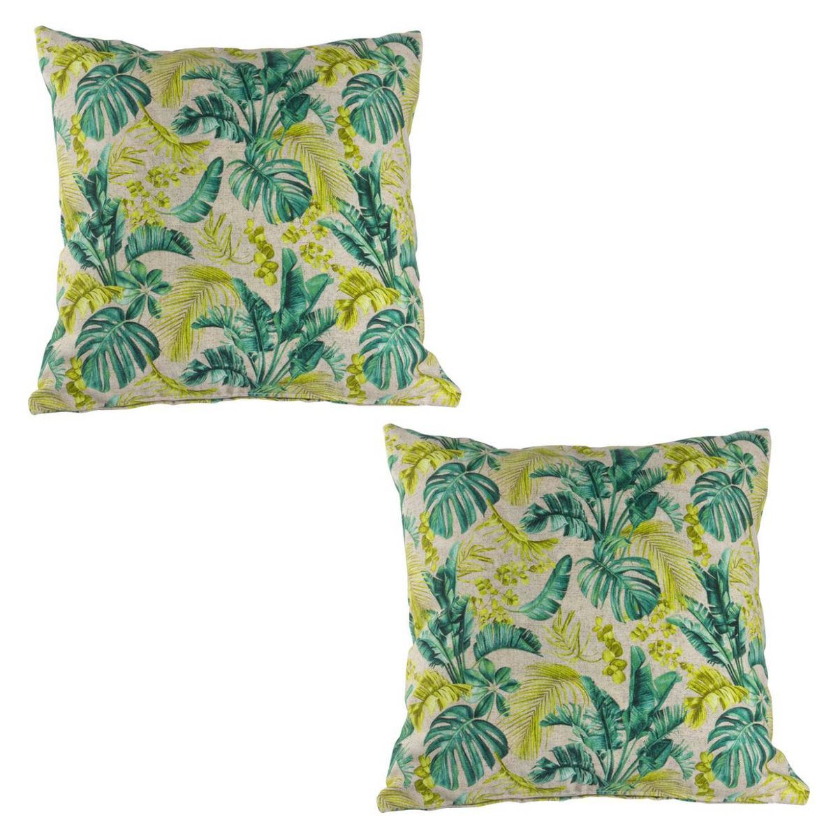 MASEL - Set 2  cojines lona española kingston camel 50x50