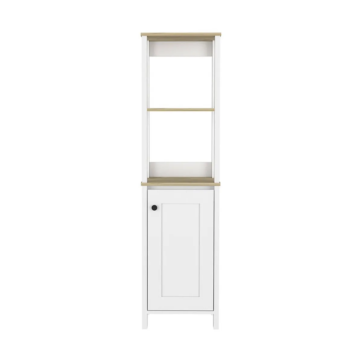 FMFURNITURE - Optimizador Alto Baño 1 Puerta - Café claro 150.7x40x40 cm