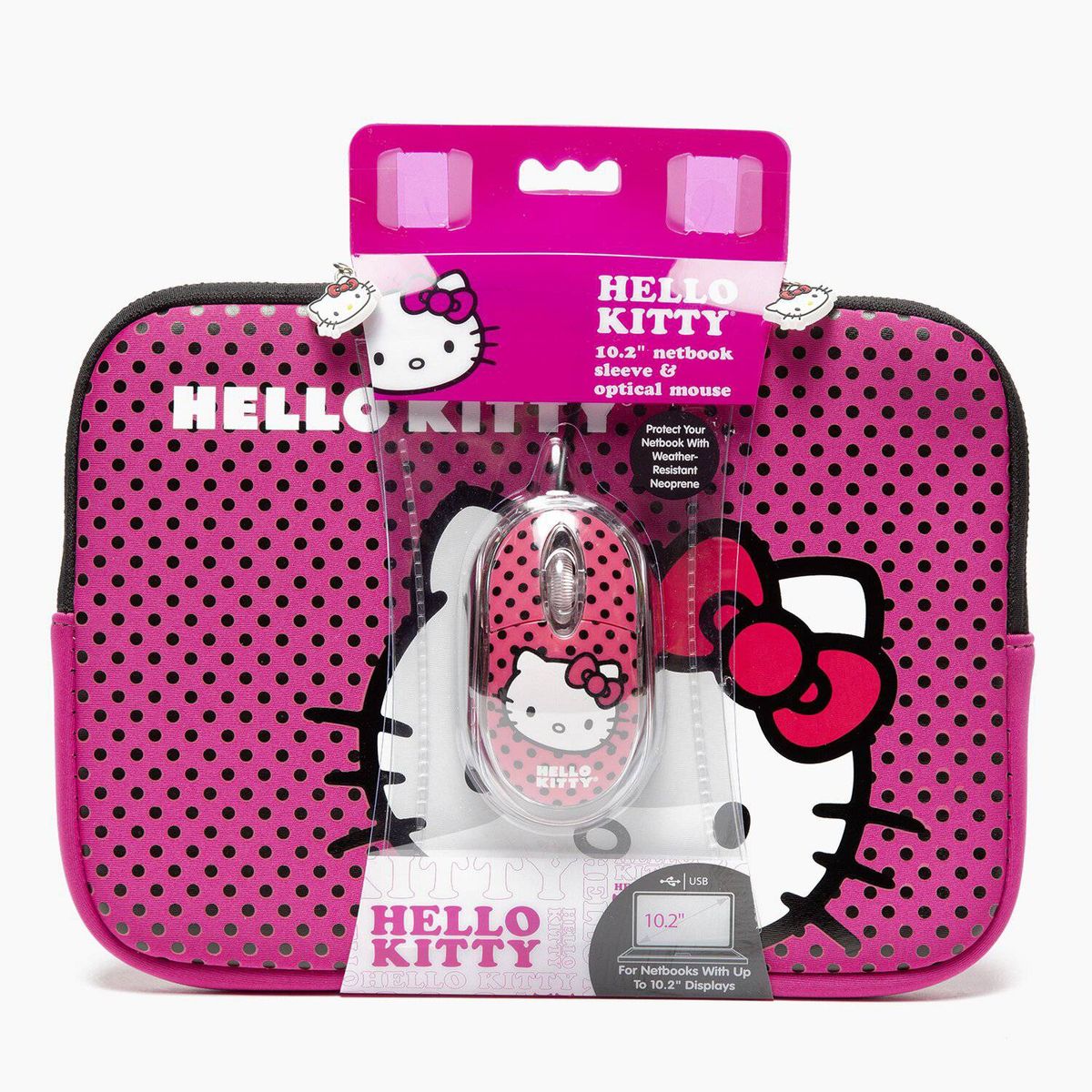 HELLO KITTY - Funda Tablet 10 Rosado Mouse Usb Hello Kitty