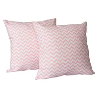 Set 2 cojines lona española zig zag 50x50