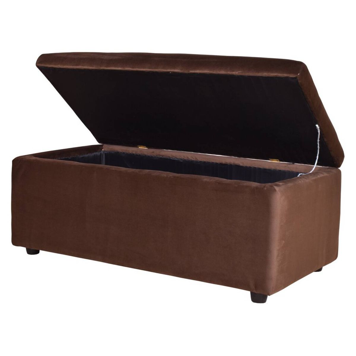 MASEL - Banqueta baul felpa  100 x 50 x 45