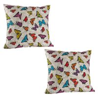 Set 2 cojines lona española mimi beige 50x50