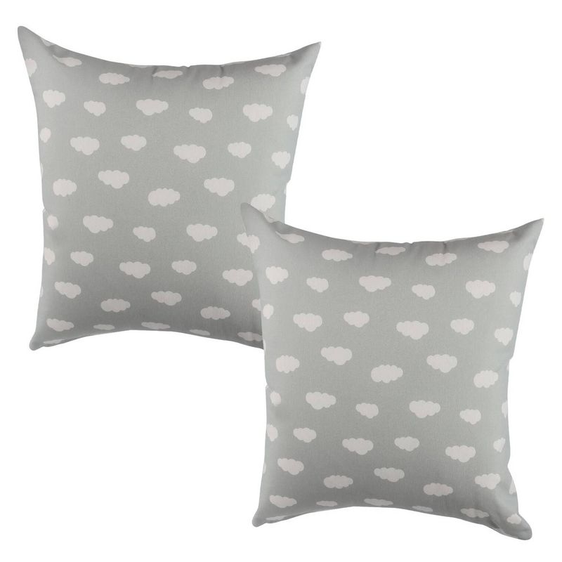 MASEL - Set 2 cojines lona nube 50 x 50