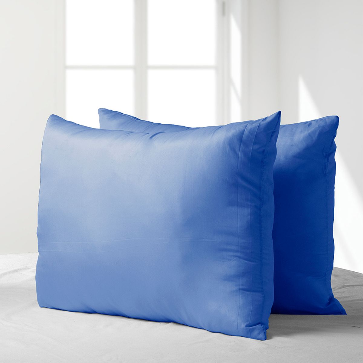 MASEL - Set 2 almohadas premium eco colores  50x70 Azul