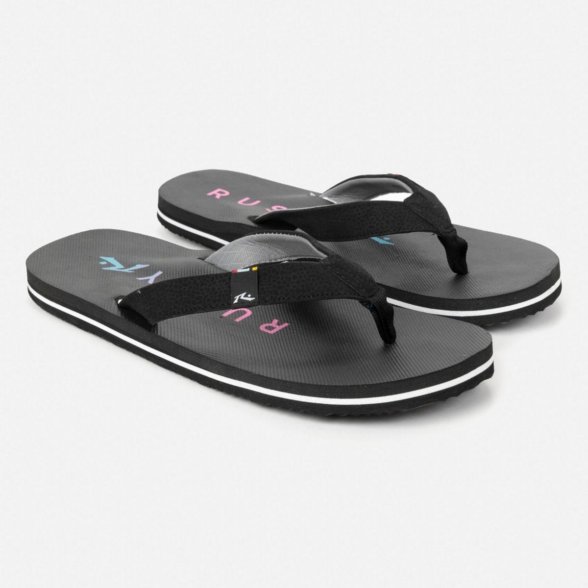 RUSTY - Sandalias 7S634 Hombre Negro Rusty