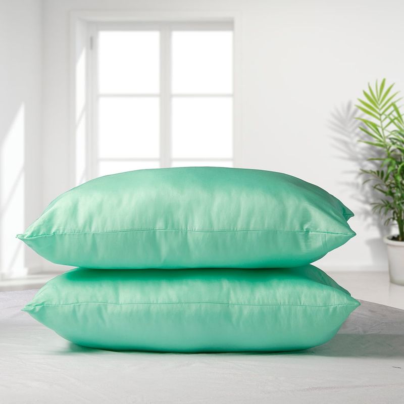 MASEL - Set 2 almohadas 50x70 premium eco color calipso