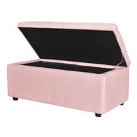 Banqueta baul felpa 100 x 50 x 45