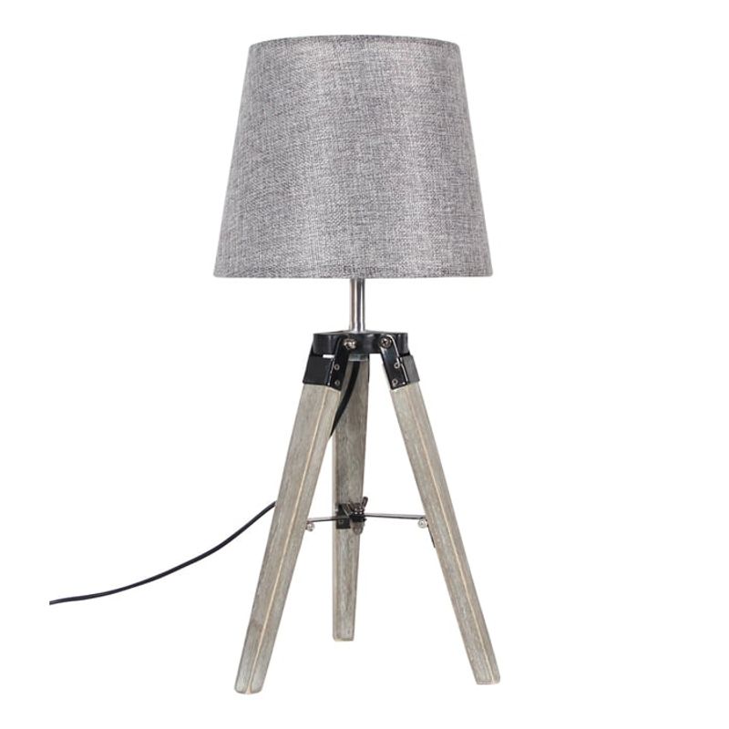 TEMPORA - Lámpara sobremesa madera gris