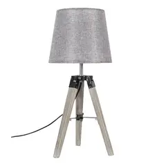 TEMPORA - Lámpara sobremesa madera gris