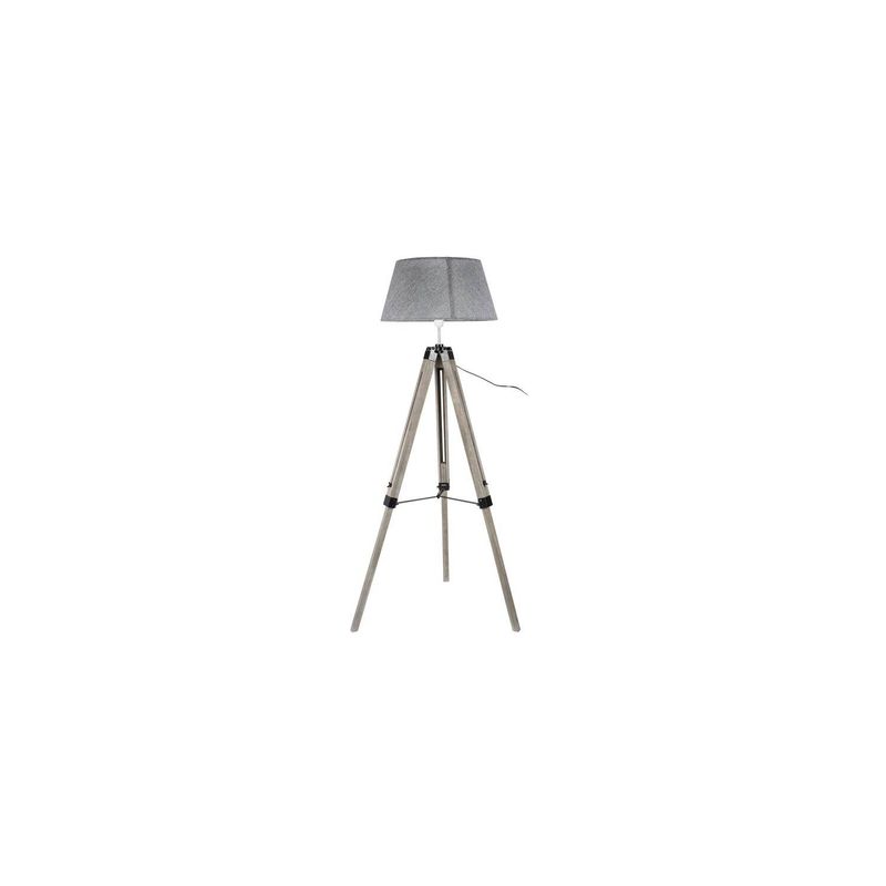 TEMPORA - Lámpara de pie madera gris
