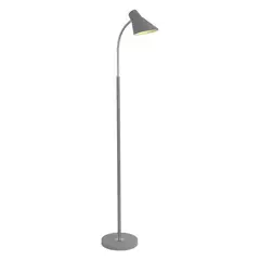 TEMPORA - Lámpara de pie gris con cabeza movible