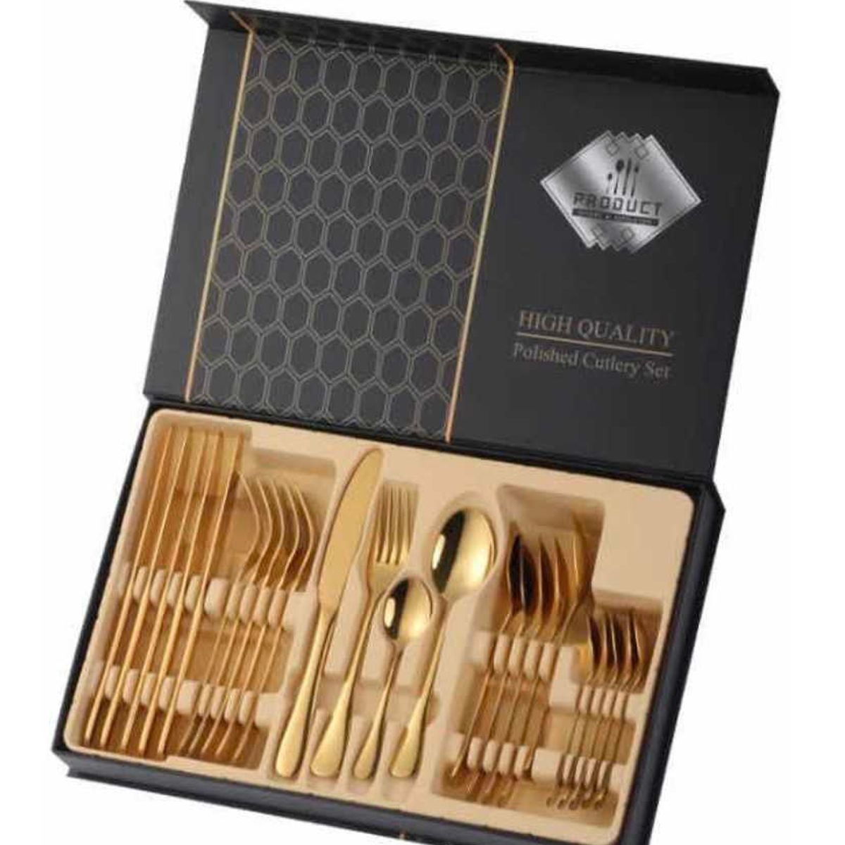 GENERICO - set 24 cubiertos acero inoxidable juego de servicio completo…