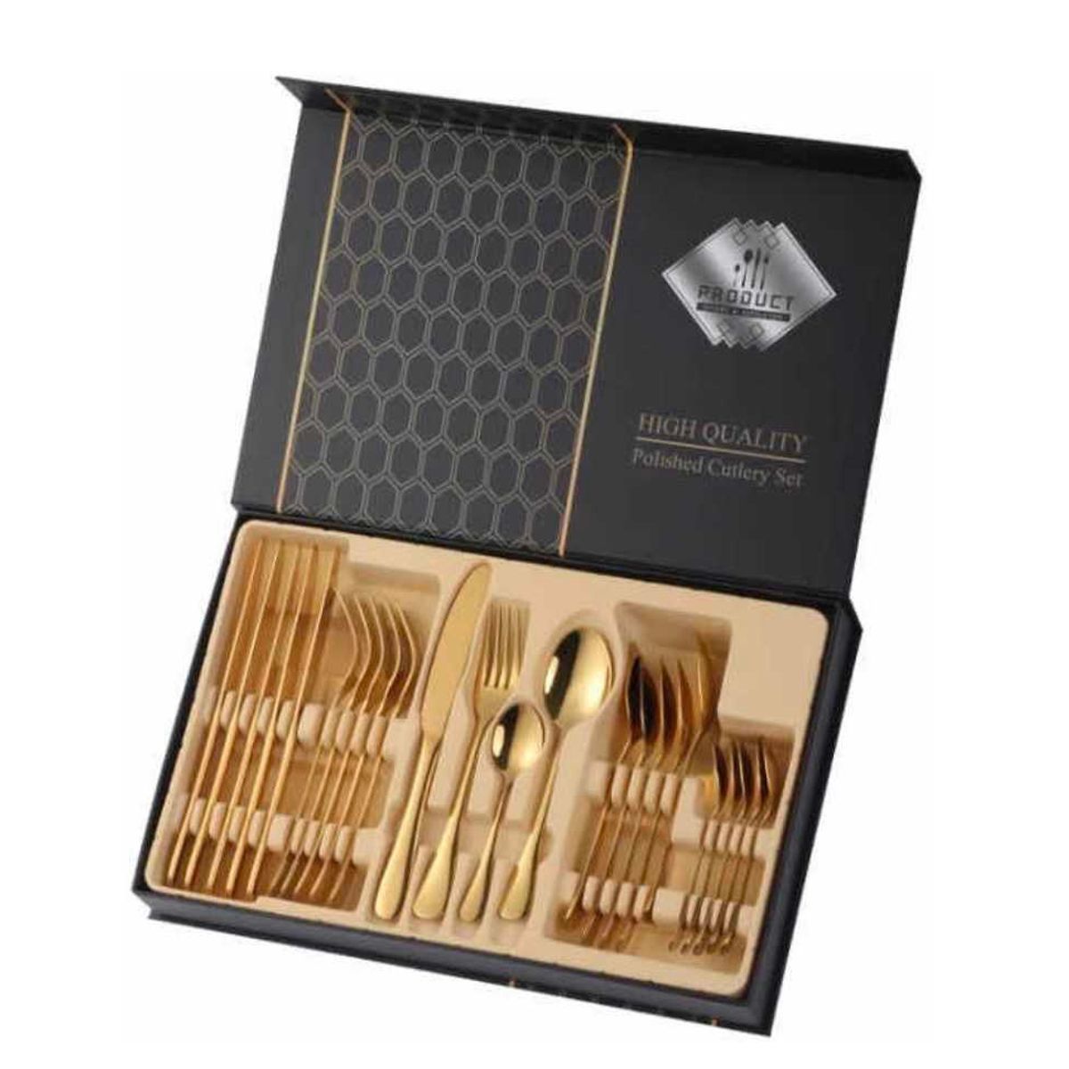 GENERICO - set 24 cubiertos acero inoxidable juego de servicio completo…