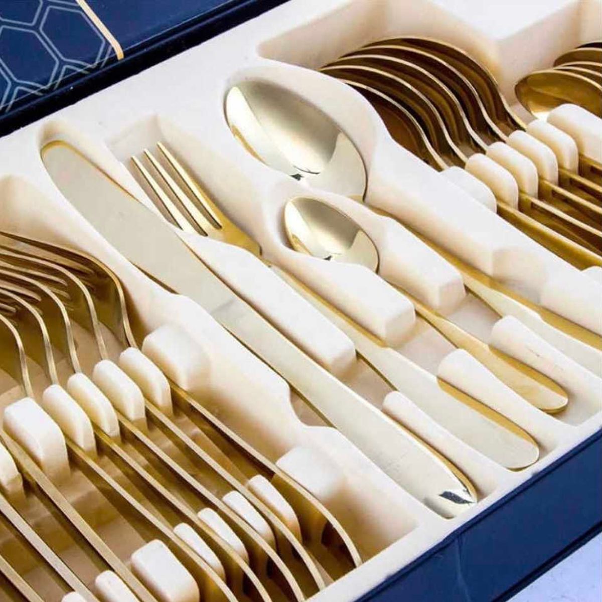 GENERICO - set 24 cubiertos acero inoxidable juego de servicio completo…