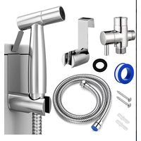 KIT COMPLETO DUCHA ARABE O BIDET EN ACERO INOXIDABLE