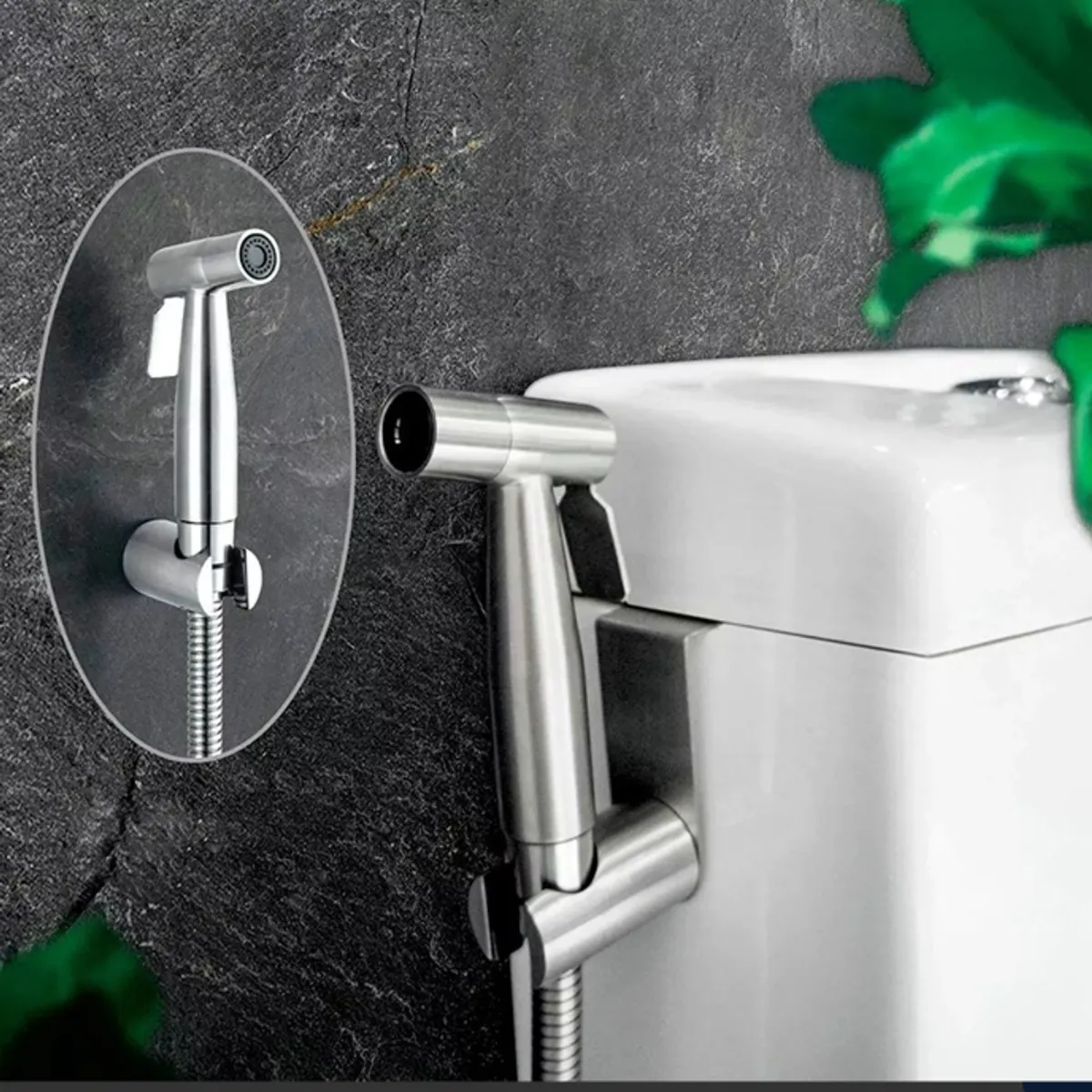 GENERICO - KIT COMPLETO DUCHA ARABE O BIDET EN ACERO INOXIDABLE