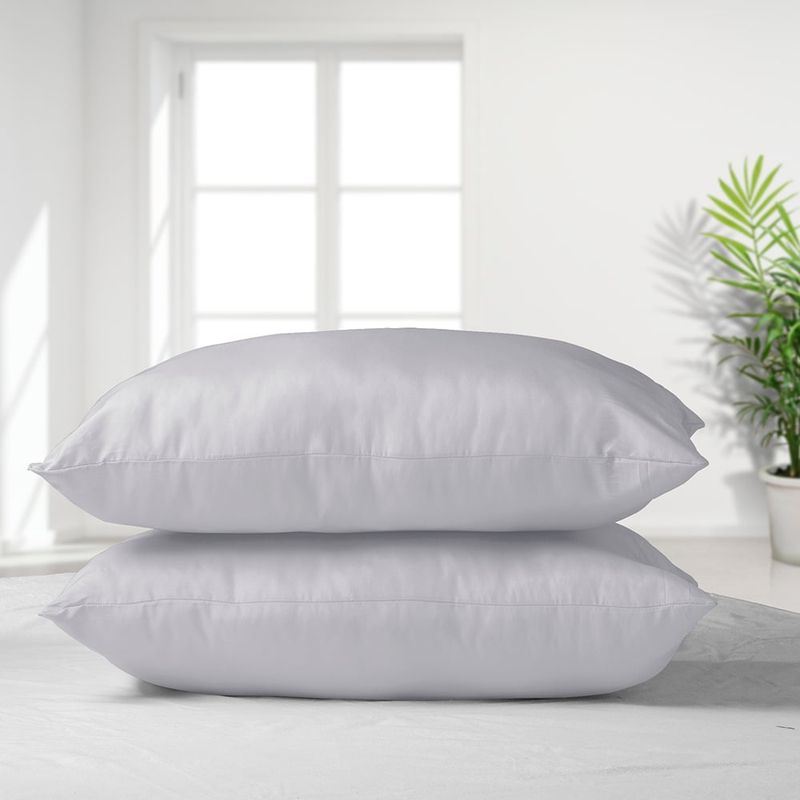 MASEL - Set 2 almohadas 50x70 premium eco colores  Gris