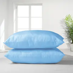 MASEL - Set 2 almohadas premium eco colores celeste 50x70