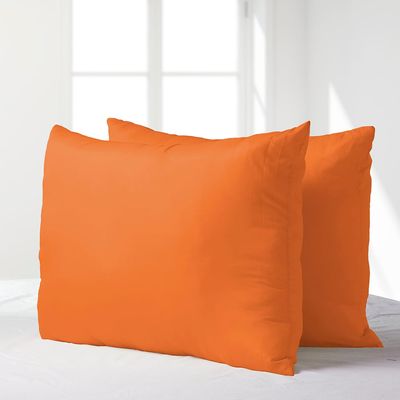 Imagen 2 del producto Set 2 almohadas premium eco colores Naranja 50x70