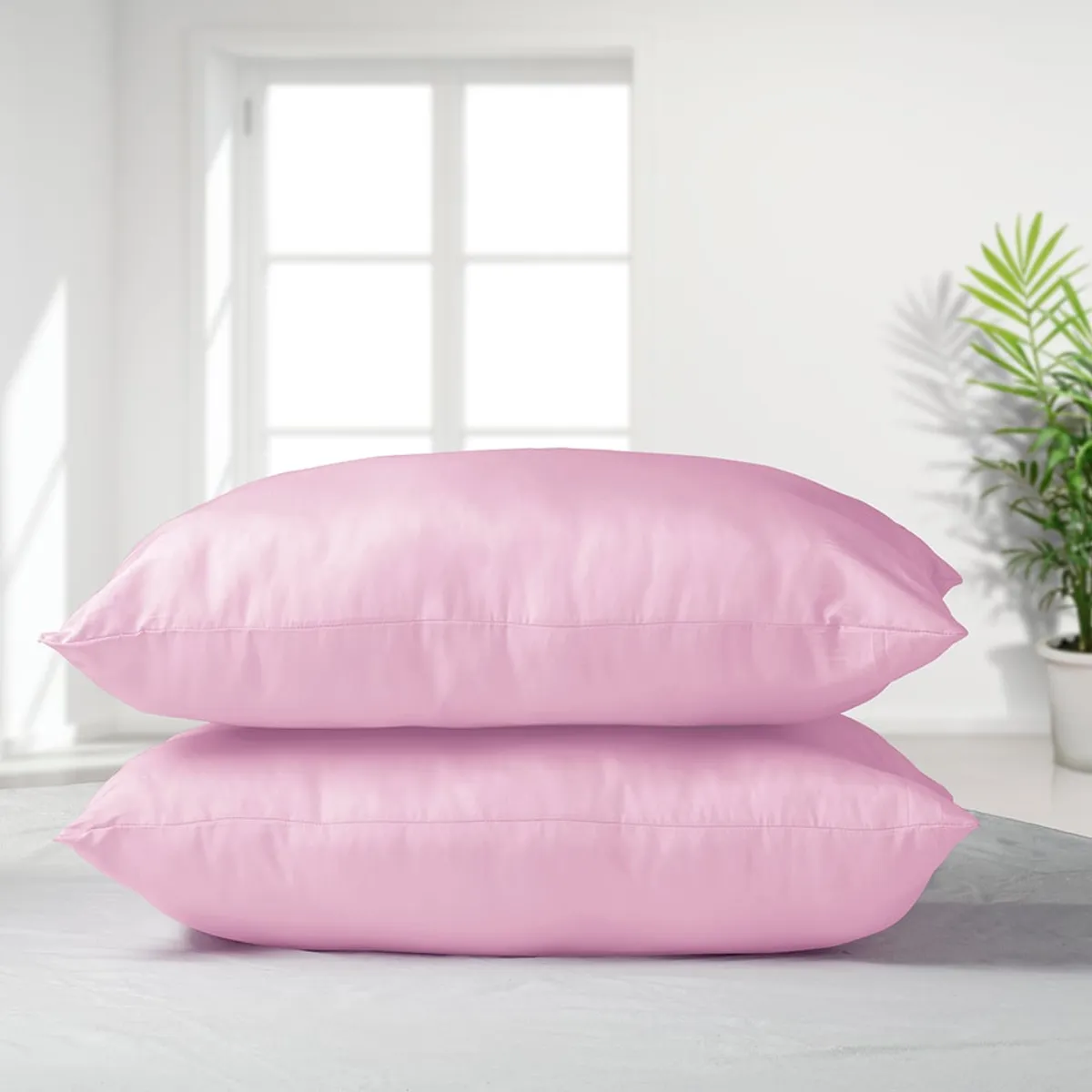 MASEL - Set 2 almohadas  50x70premium eco color rosa