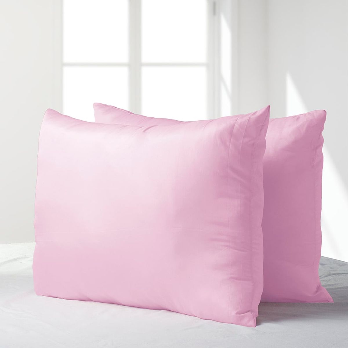 MASEL - Set 2 almohadas  50x70premium eco color rosa