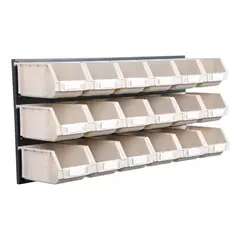 AUTORODEC - Set de 18 cajas organizadoras 15x24x124cm p/pared