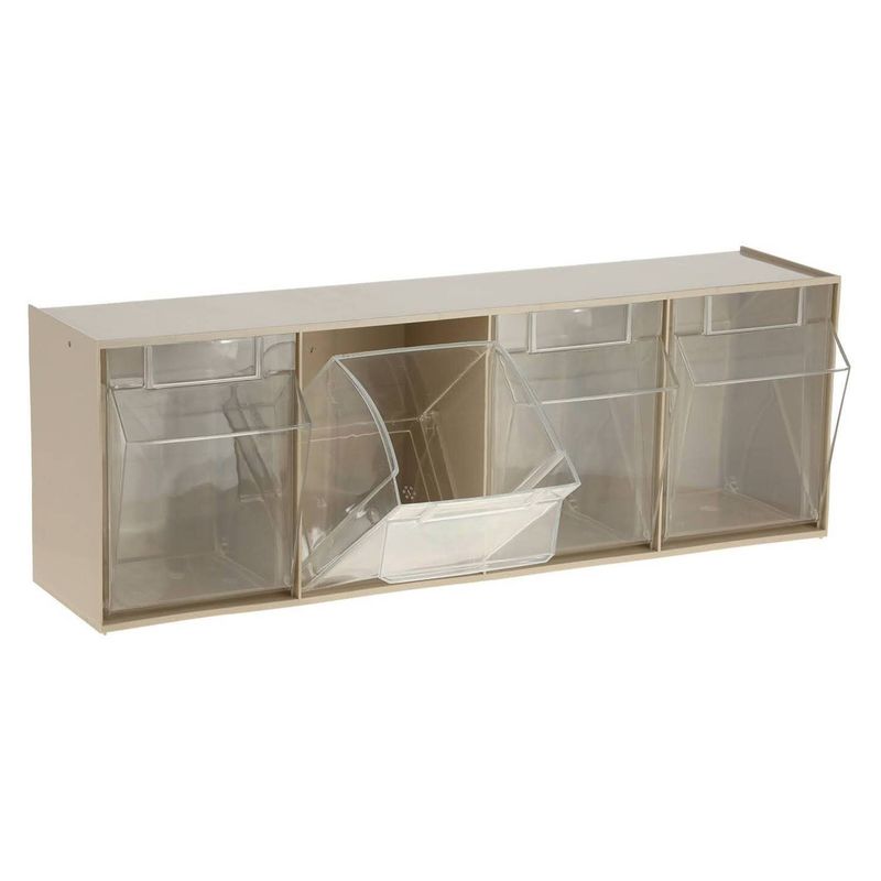 AUTORODEC - Organizador con 4 cajas transparentes  60x17x21 cm