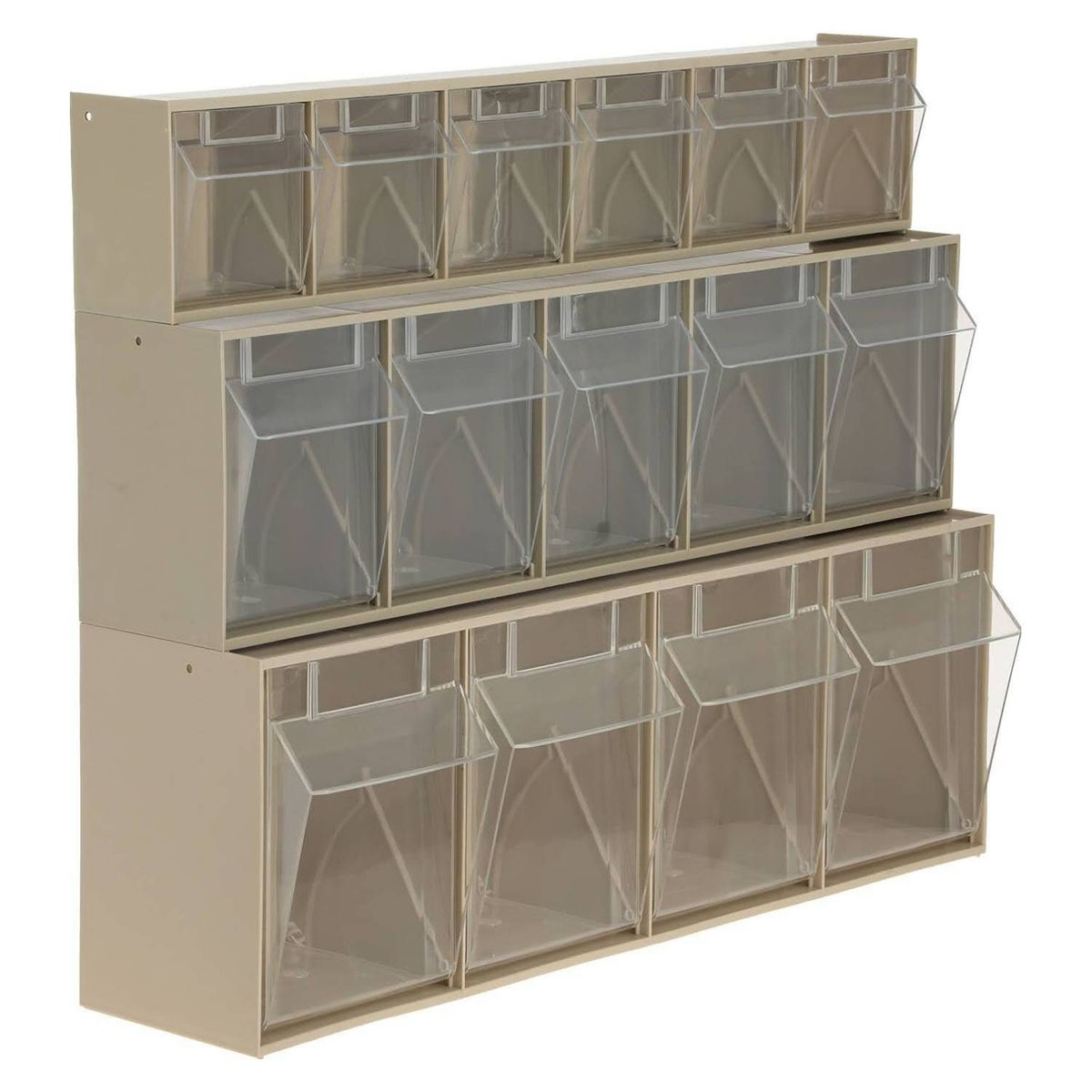 AUTORODEC - Set 3 organizadores cajas transparentes 60x17x43cm