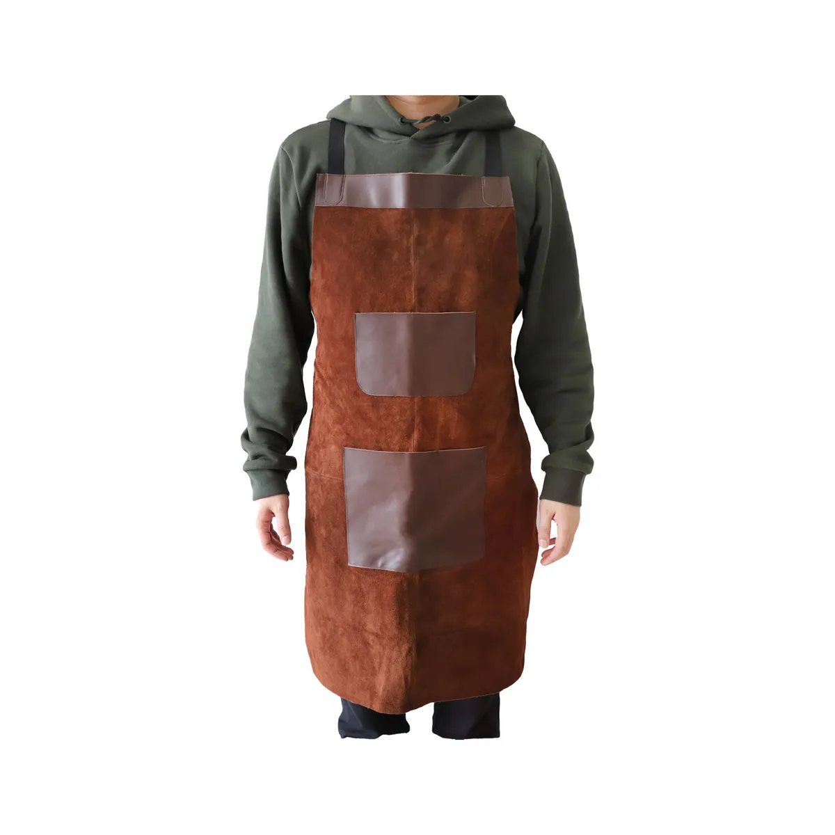 POWER FORCE - Set parrillero /Mandil de cuero  “El secreto del parrillero”