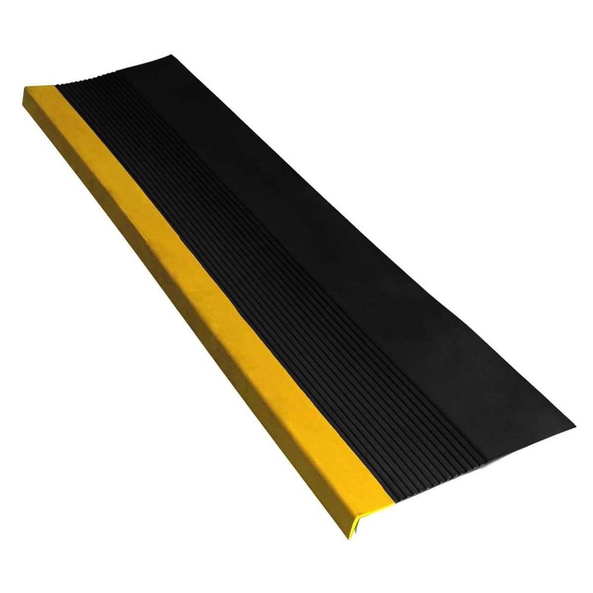 LORENZINI - Grada Caucho Estriada Negro/Amarillo - 150 cm