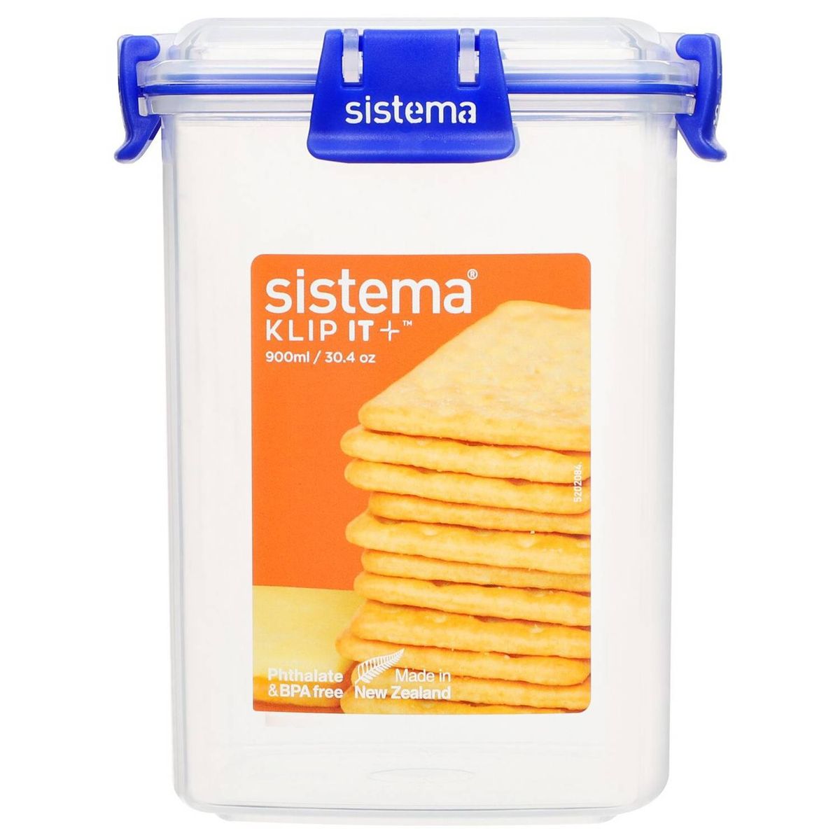 SISTEMA - Contenedor Para Galletas Sistema 881332 - Capacidad 900 ml.- Fabricado en Nueva Zelandia