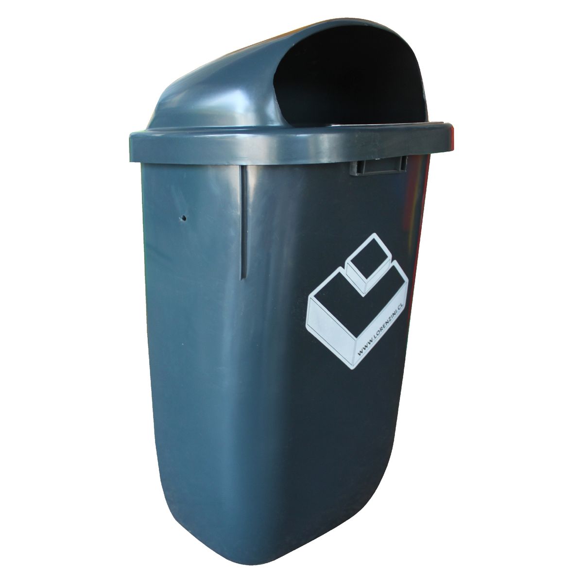 LORENZINI - Contenedor Basurero 50lt muro Gris