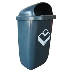 LORENZINI - Contenedor Basurero 50lt muro Gris