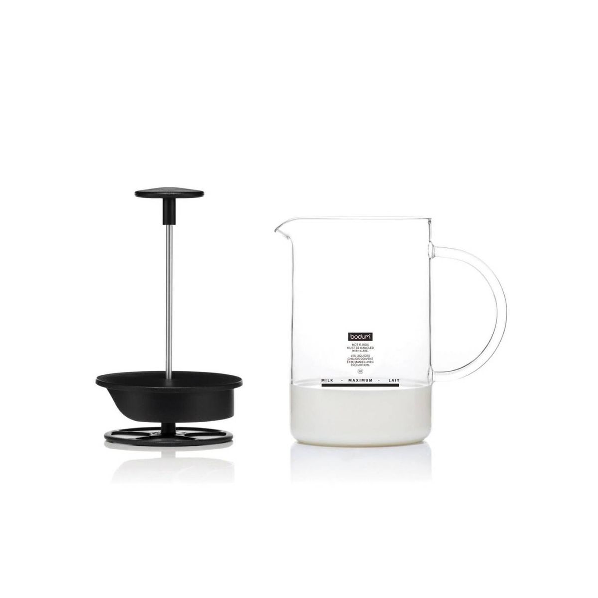 BODUM - Espumador Manual de Leche Bodum Latteo  – Vidrio Borosilicato 250 ml