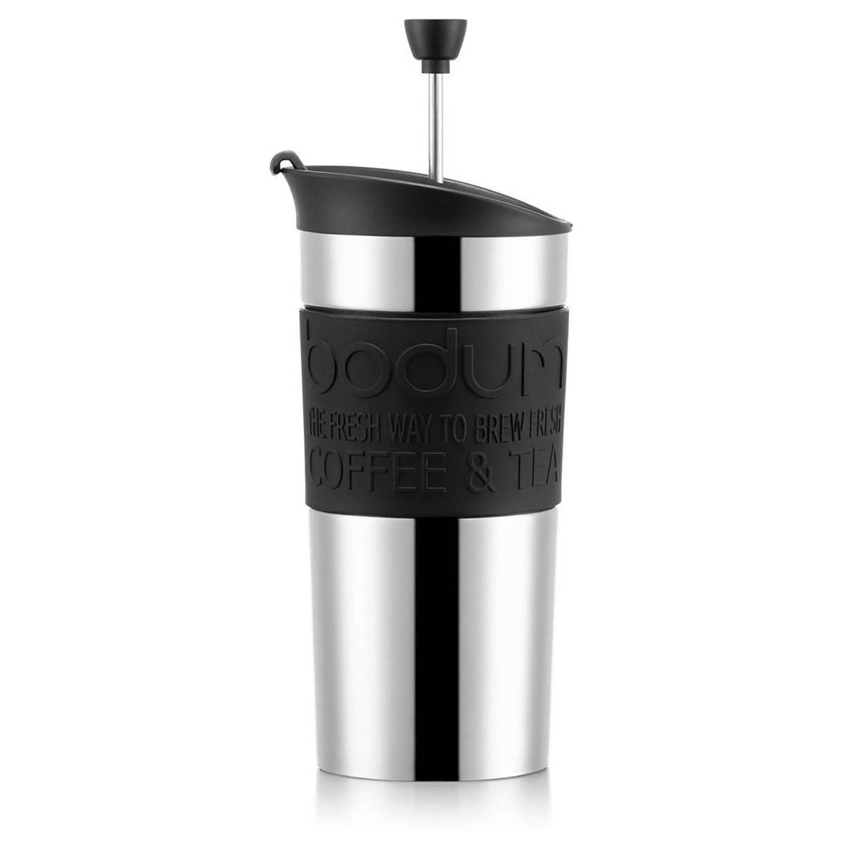 Prensa Francesa de Viaje Bodum 0,35 L – Cafetera portátil doble pared, acero inoxidable, marca BODUM - Foto 2