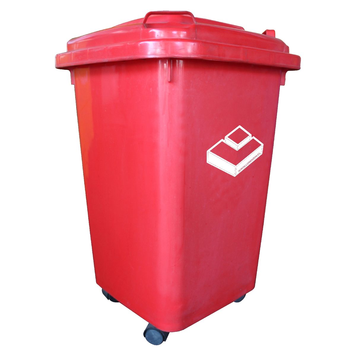 LORENZINI - Basurero frankfurt 50lt Ctapa Rojo Lorenzini