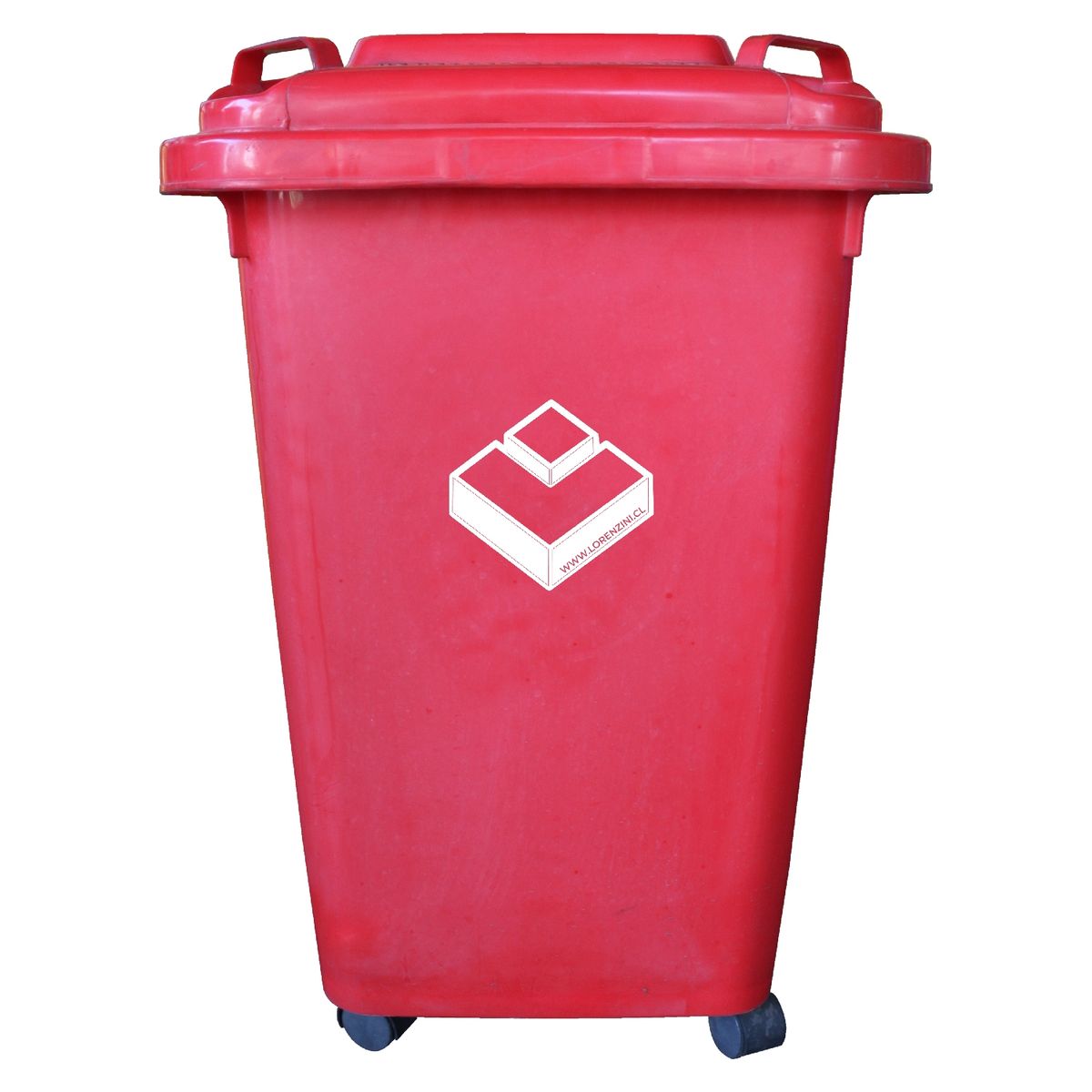 LORENZINI - Basurero frankfurt 50lt Ctapa Rojo Lorenzini