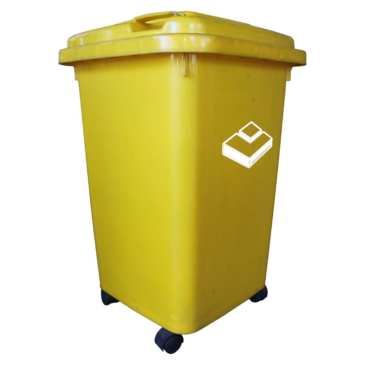 LORENZINI - Basurero frankfurt 50lt ctapa amarillo lorenzini