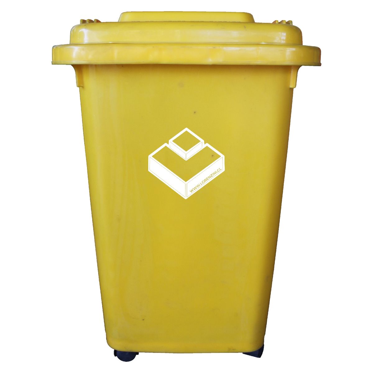 LORENZINI - Basurero frankfurt 50lt ctapa amarillo lorenzini