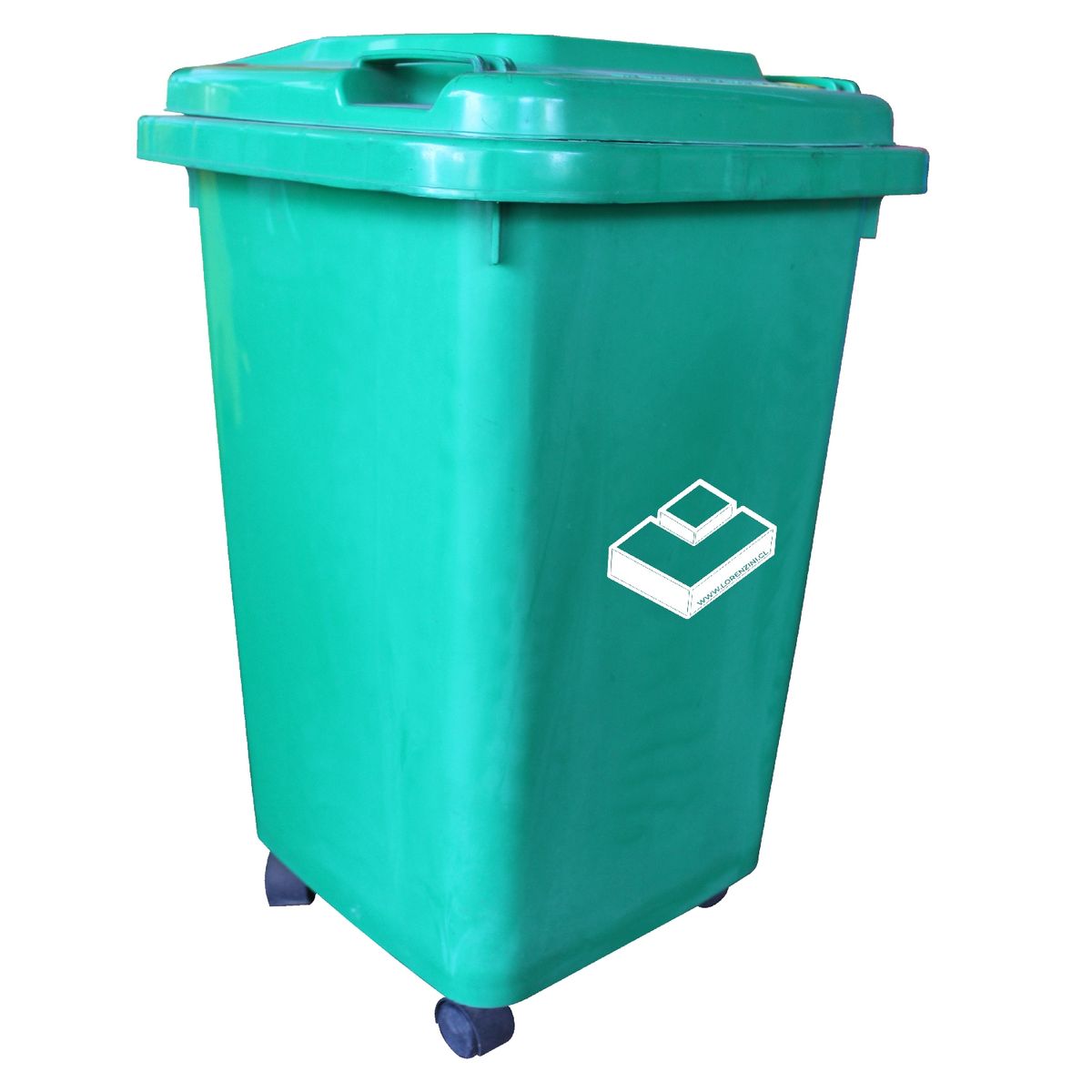 LORENZINI - Basurero frankfurt 50lt ctapa verde lorenzini