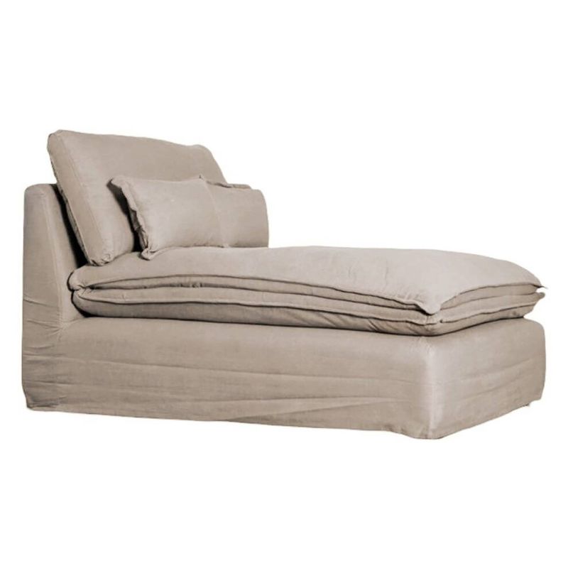 ARTSOFA - Chaise longue bellagio  beige con funda