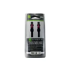 GREEN E - Cable audio coaxial RCA a RCA 5 metros
