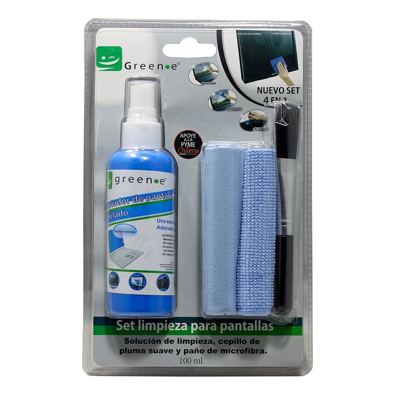 GREEN E - Limpieza Monitores y Teclados Kit 4 en 1