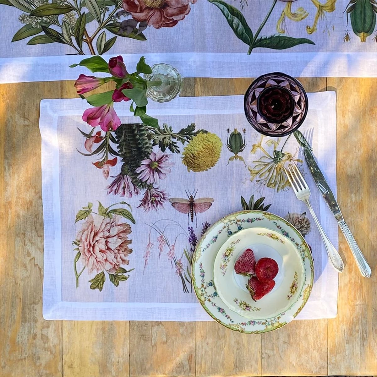 TUYO PRINT - Set Individuales Velo Organza - Botánica