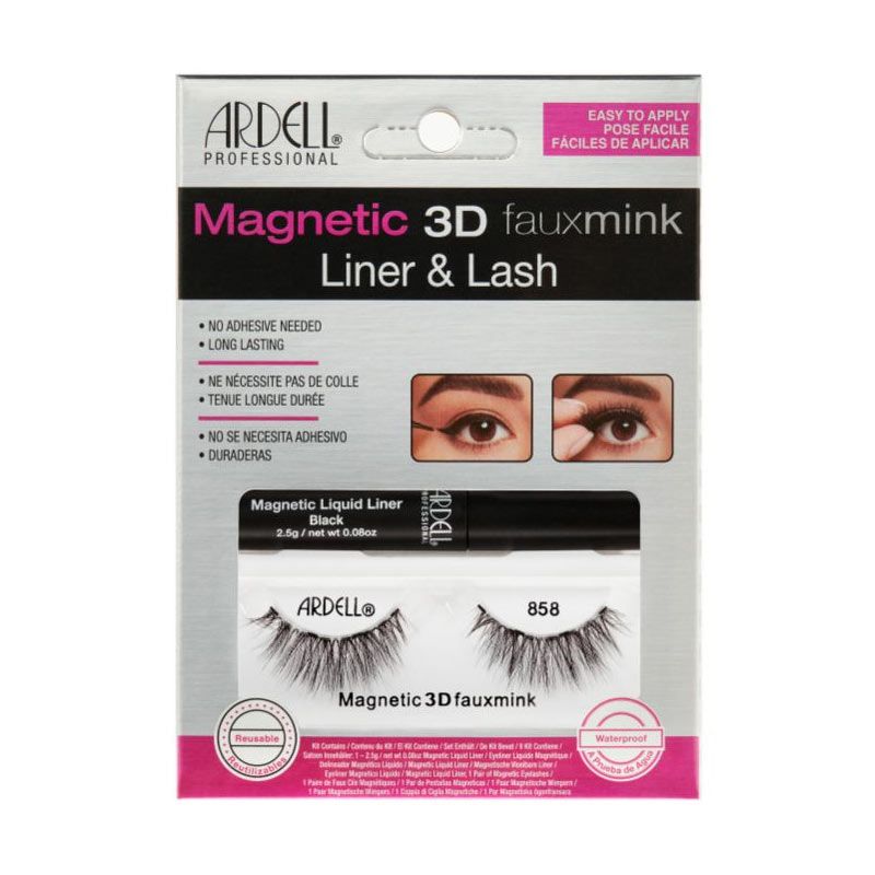 ARDELL - Kit Pestañas Magnéticas Y Delineador Ardell Faux Mink 858