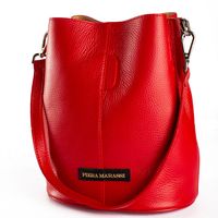 Cartera Piera Marassi  cuero natural genuino Modelo Simona