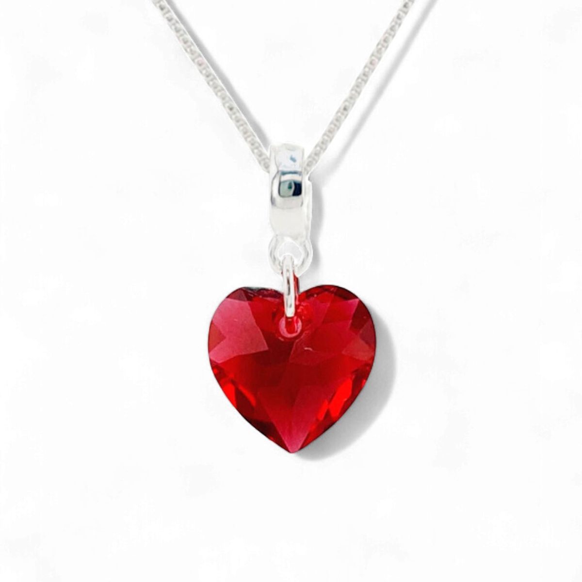 JOYAS MONTERO - Collar Amor Baño Oro Blanco creado con cristales de Swarovski® Siam