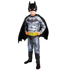 TODODISFRACESCHILE - Disfraz Batman con Musculos 4 a 6 años